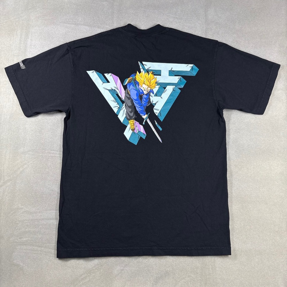 Hypland x Dragon Ball Z Future Trunks Black Graphic T-Shirt Mens Medium USA